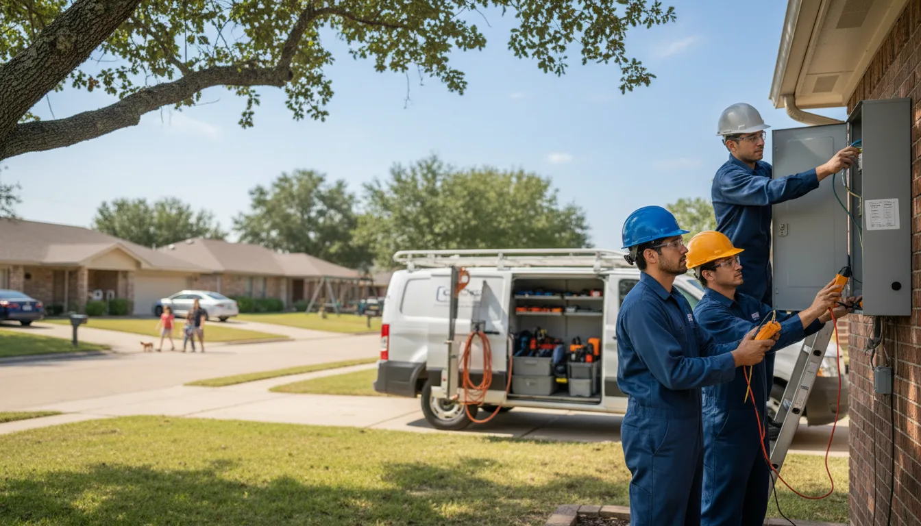 Certified electrician providing emergency electrical services in Burt, NY